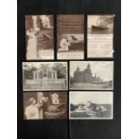 R.M.S. TITANIC: Period postcards to include, Bamforth Nearer My God to Thee, Titanic Memorials, etc.