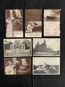 R.M.S. TITANIC: Period postcards to include, Bamforth Nearer My God to Thee, Titanic Memorials, etc.