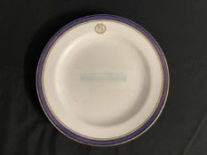 WHITE STAR LINE: Spode Oceanic Steam Navigation Company á la carte dinner plate decorated in the