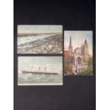 R.M.S. TITANIC: Richard Parsons archive. Handwritten postcards, two signed 'Dick.' The first two are