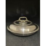 WHITE STAR LINE: Elkington plate Officers Mess serving tureen complete with drainer and lid. 9½ins.