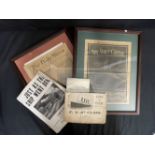 R.M.S. TITANIC: Framed and glazed front covers of The Daily Graphic April 20th 1912, Daily Mirror