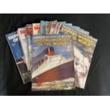 OCEAN LINER - BOOKS: Shipping Wonders of the World, Romance of the Seven Seas in words and pictures,