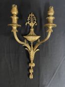 R.M.S. OLYMPIC: Gilt First-Class Ormolu wall light in the neo classical style formerly from the