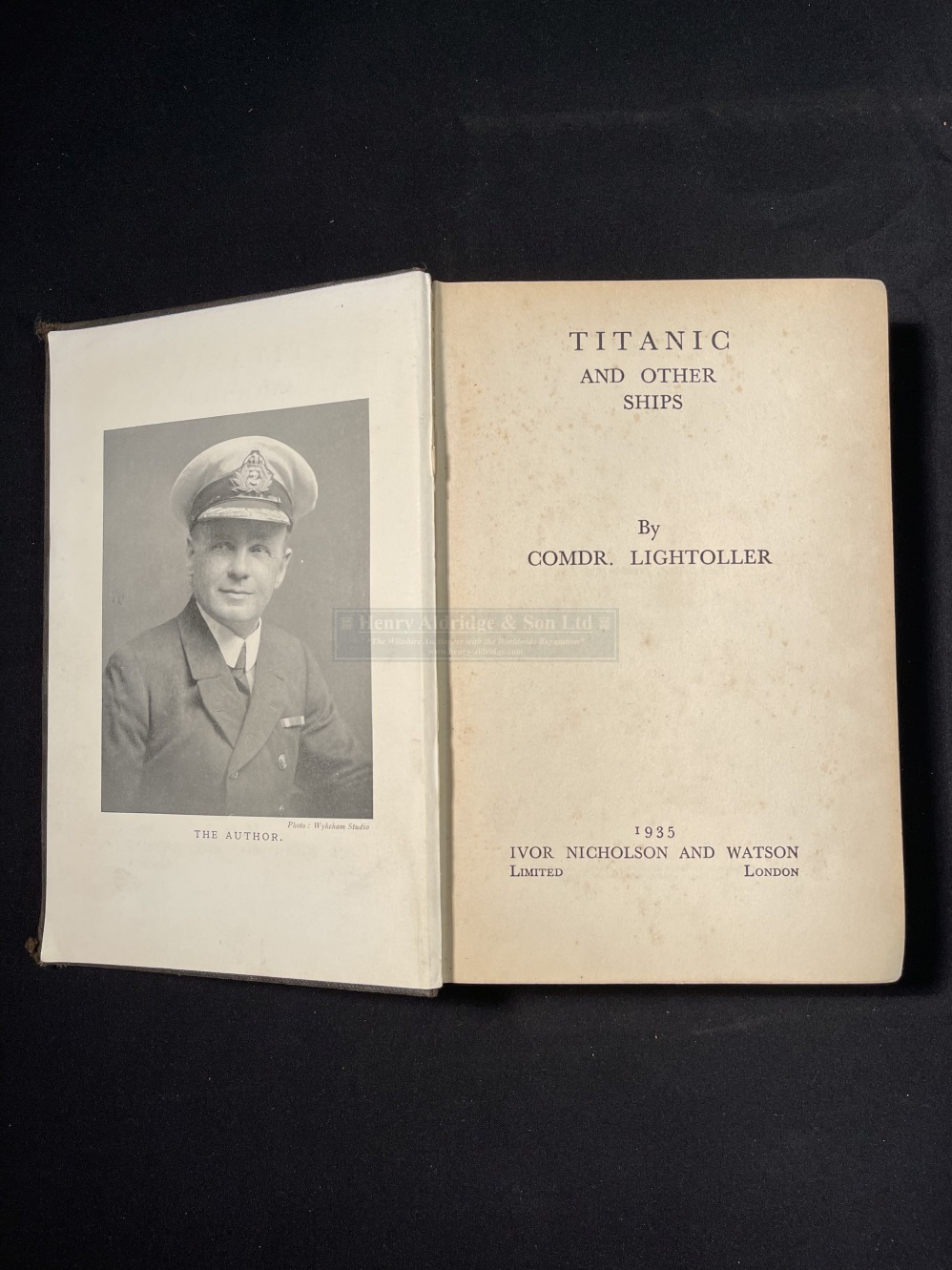 R.M.S. TITANIC: 1935 first edition of Titanic and Other Ships, loose spine. - Image 2 of 2