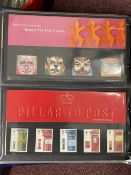 Stamps: Mint stamps presentation packs. Sixty six packs dating from 2000 - 2010, in two albums,