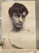 Photography: Baron Wilhelm von Gloeden (1856-1931), photograph, head & shoulders portrait of a