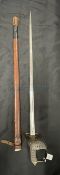 20th cent. British officer's dress sword (G.R.) worn decoration numbered 03170. 40ins.