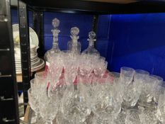 20th cent. Glass: Royal Doulton Crystal and other glasses includes, tumblers x 6, sherry x 6, brandy