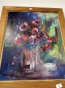 20th cent. English School: Annie Monk pastel and acrylic of flowers (2), plus The Pin Mill