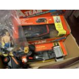 Toys: Collection of 1980s A-Team toys including, boxed Tactical Van Set, figures, etc.