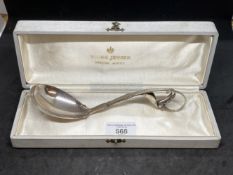 Art & Design: Georg Jensen sterling silver punch ladle, boxed. 75g.