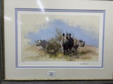 Limited Edition Prints: Set of eight signed David Shepherd 'Wildlife of The World' prints with