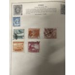 Stamps: Mid 20th cent. Schoolgirl Triumph stamp album of GB and World issues.