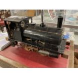 Collectors Use Only: A 5 inch gauge model of L&Y 0-4-0 saddle tank locomotive 'PUG' built from a