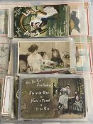 Postcards: Large collection of cards dating from the early 20th cent. Includes greetings,