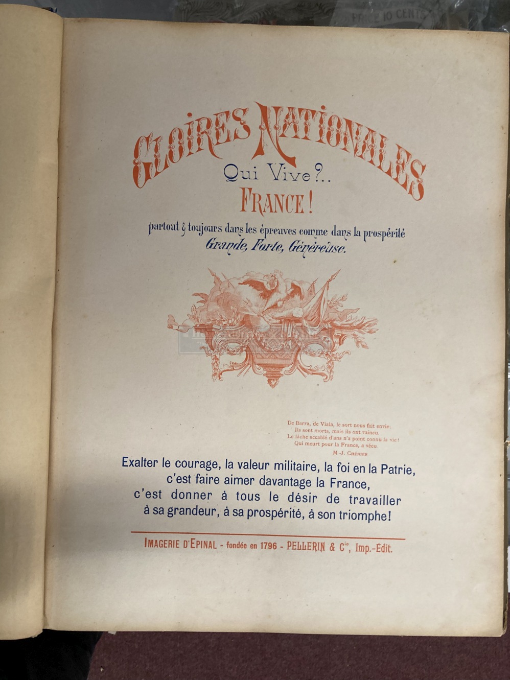 Books: France, large size edition of Gloires Nationales from Série Supérieure aux Armes d'Epinal, - Image 2 of 5