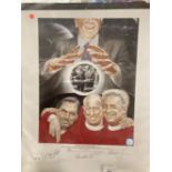Football/Manchester United: Limited Edition print 245/350, The Sorcerer's three Apprentices,