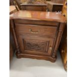 20th cent. Hardwood bedside cabinets. 15ins. x 24ins. (2)