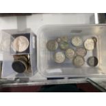 Numismatics: Silver (1.8oz), half silver (2oz), and assorted British pre-decimal coinage including