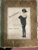 Raphael Kirchner, an original folder containing six prints, of ladies in risqué poses,