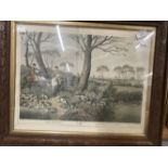 19th cent. French/English Hunting Prints: 'Hare Hunting' 1 and 2 published by Edward Orme, Bond