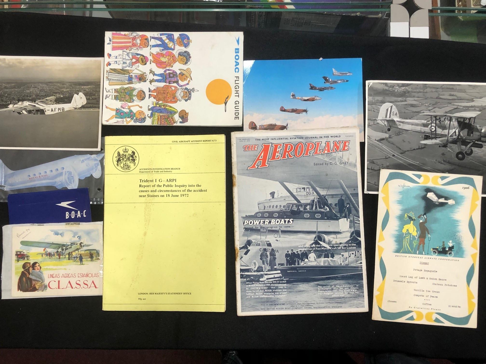 Aeroplanes: Collection of 1930s and later ephemera to include B.O.A.C and Royal and Mail Australia. - Image 2 of 2