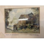 George H. Downing (1891-1940): Seven prints titled The Mill at Houghton, Autumn Evening North Wakes,
