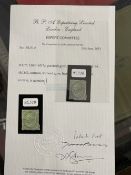 Stamps: Italy 1863-65, 5C greenish grey, WMK Crown, perf 14, SG10, unused, without gum, hinge on