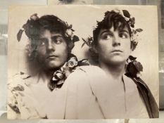 Photography: Baron Wilhelm von Gloeden (1856-1931), photograph, head and shoulder portrait of two