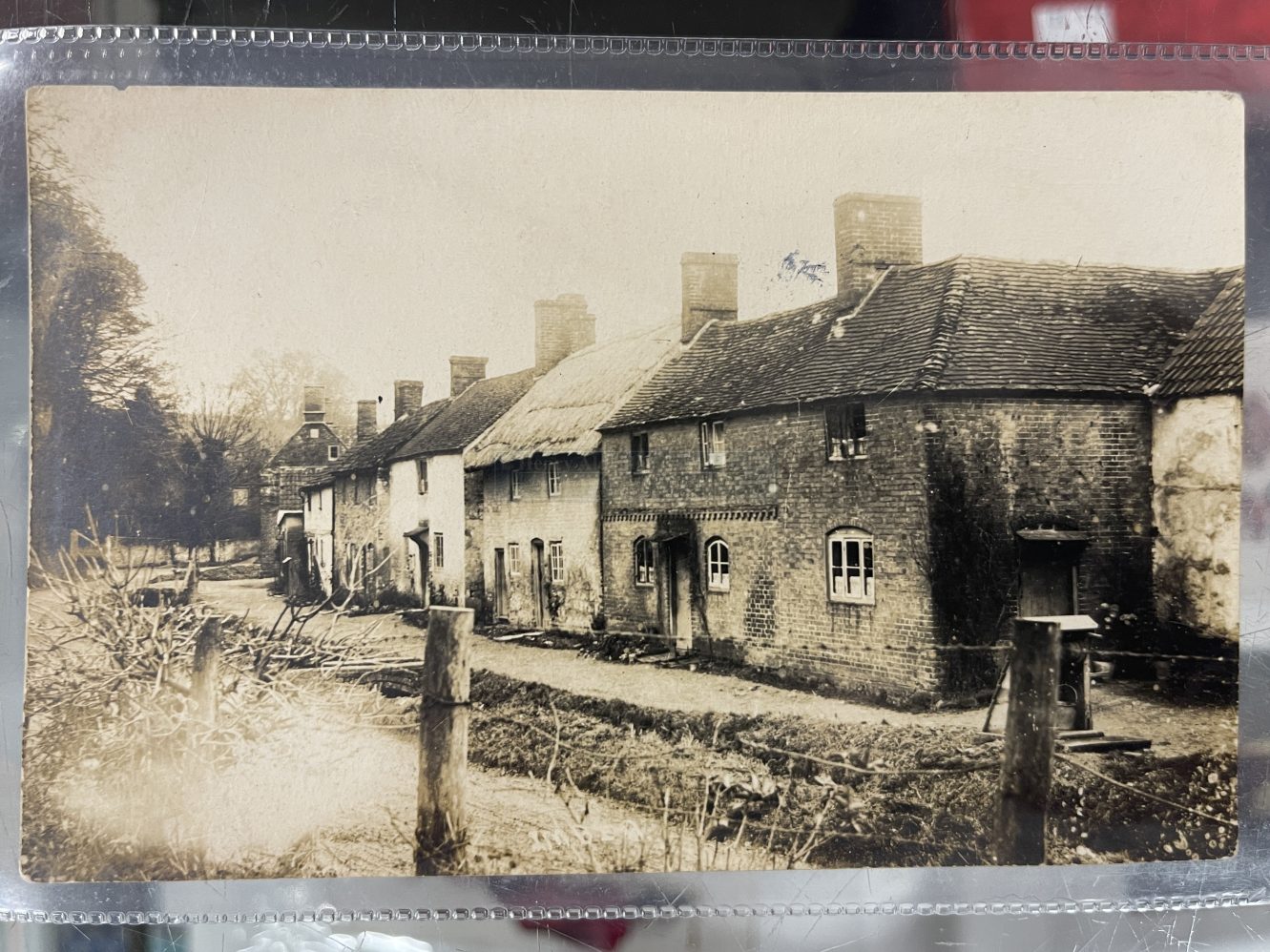 Postcards: Real photo postcards of the abandoned Wiltshire Village of Imber. (3)