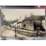 Postcards: Real photo postcards of the abandoned Wiltshire Village of Imber. (3)