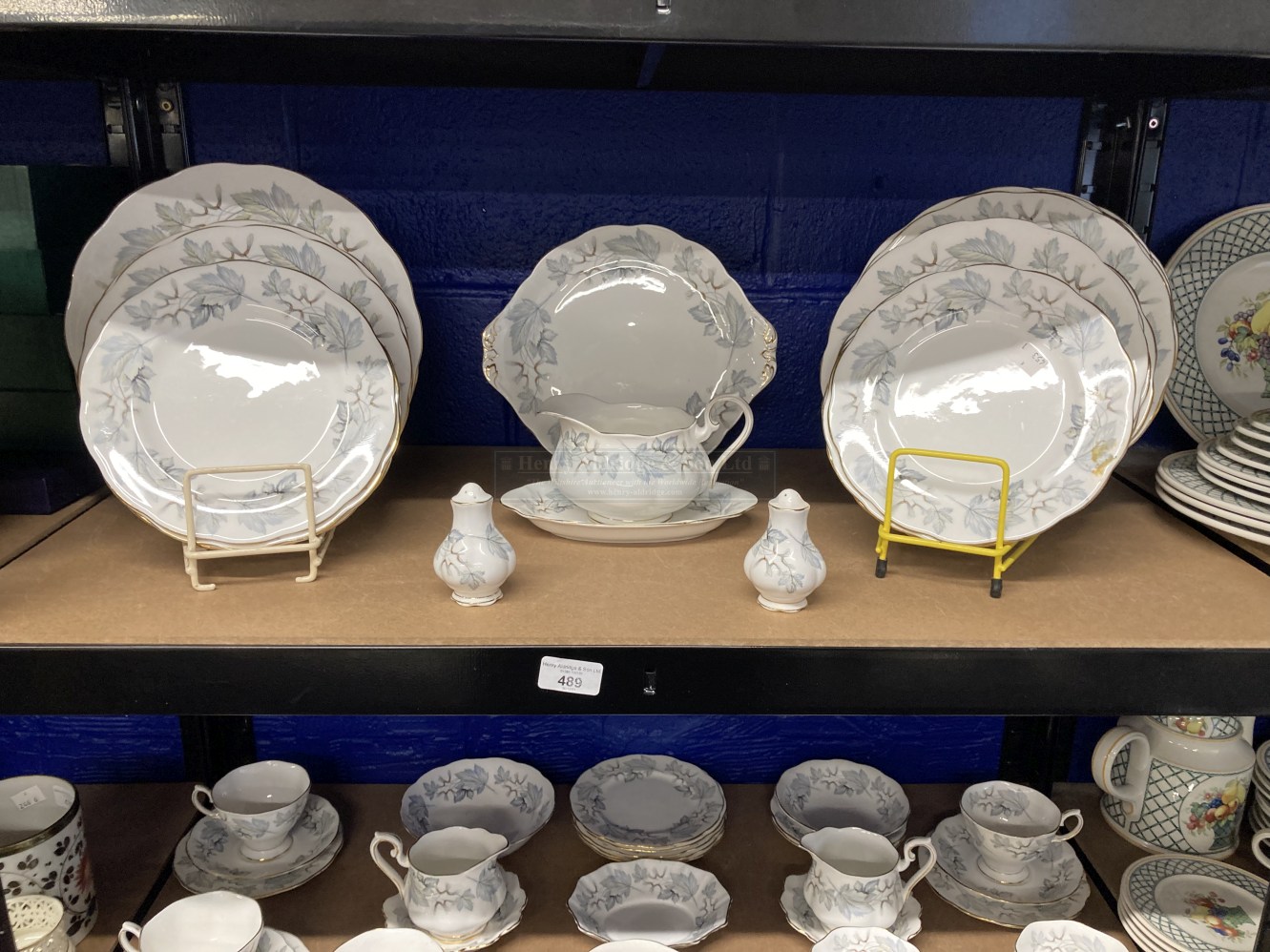 20th cent. Ceramics: Royal Albert 'Silver Maple' dinner and tea china, plates 10ins. x 10, plates - Image 2 of 3