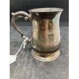 Hallmarked Silver: 18th cent. Tankard, probably James Young, London date letter n for 1768-69. 4ins.