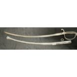 Militaria/Edged Weapons: Imperial silver German/Bavarian Cavalry sabre, engraved blade 'In Treue