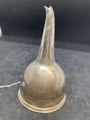 Hallmarked Silver: Georgian wine funnel and strainer, London mark, John Emes 1802/3. Engraved A to