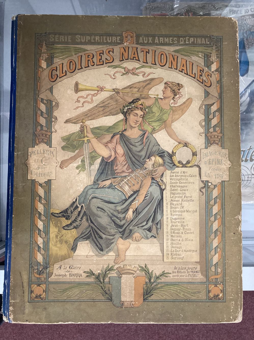 Books: France, large size edition of Gloires Nationales from Série Supérieure aux Armes d'Epinal,