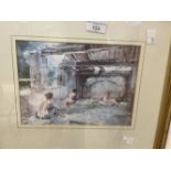 20th cent. Prints: William Russell Flint (1880-1969) two prints both framed and glazed. 10ins. x