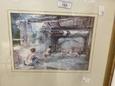 20th cent. Prints: William Russell Flint (1880-1969) two prints both framed and glazed. 10ins. x