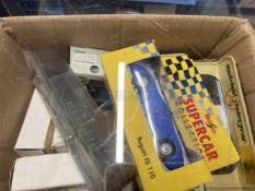 Toys: Cars Austin A35, Bugatti EB110, Ford Model T, plus eight others and a model of The Flying