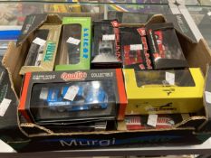 Toys: Diecast cars. A mixed collection of fifteen collectors model cars including, six Brumm, two