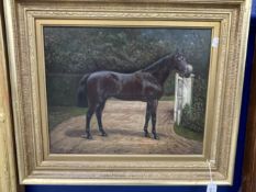 19th cent. English School: William Albert Clark (1880-1963). Oil on canvas Equine Study, Santor (