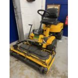 Garden Machinery: Siga petrol ride-on mower with key. Sold as seen.