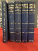 Automobilia/Books: Motor Repair and Overhauling Volumes 1-4, plus the rare volumes of data sheets.