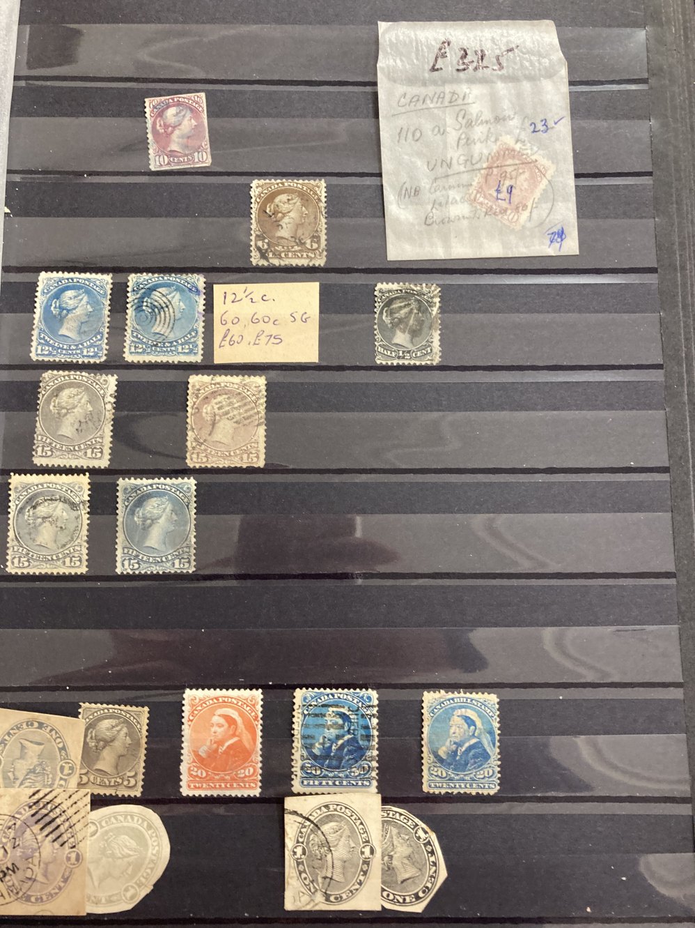 Stamps: Canada and Colonies, one stockbook containing many stamps both used and unused, ranging from - Image 4 of 9