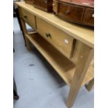 20th cent. Faux oak sideboard.