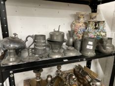 20th cent. Japanese ceramics, Pewter, Norwegian and UK tankards, pots, cups, etc. Plus aluminium