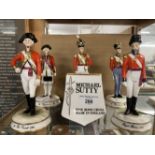 Ceramics: Michael Sutty figure collection comprising 1st Footguards, Royal Marines, Coldstream