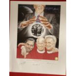 Football/Manchester United: Limited Edition print 245/350, The Sorcerer's three Apprentices,