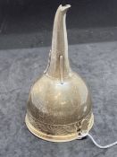 Hallmarked Silver: Georgian wine funnel and strainer, London mark, John Emes 1802/3. Engraved A to